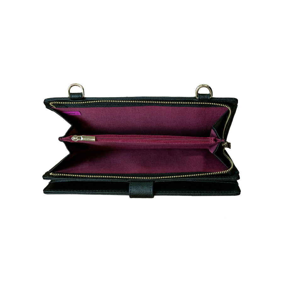 Lyra Travel Clutch - Black