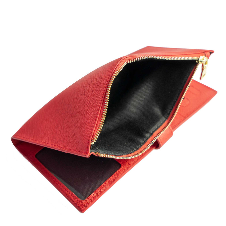 Red Travel Wallet with RFID Protection | ANORAK